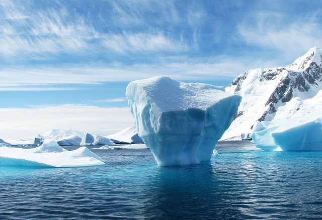 Iceberg in the sea in Antarctica